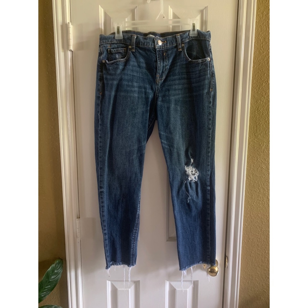 Old Navy Dark Wash Skinny Jean Capris